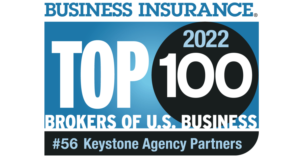 Keystone Agency Partners Debuts in Business Insurance’s Ranking of Top 100 Insurance Brokers of U.S. Business